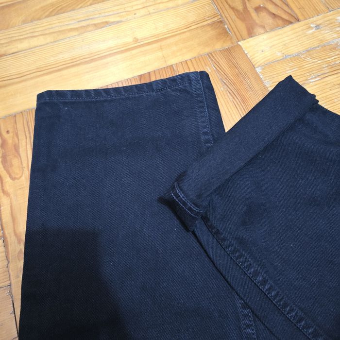 Spodnie Mustang nevada mom jeans L wysoki stan czarne grube 32/32