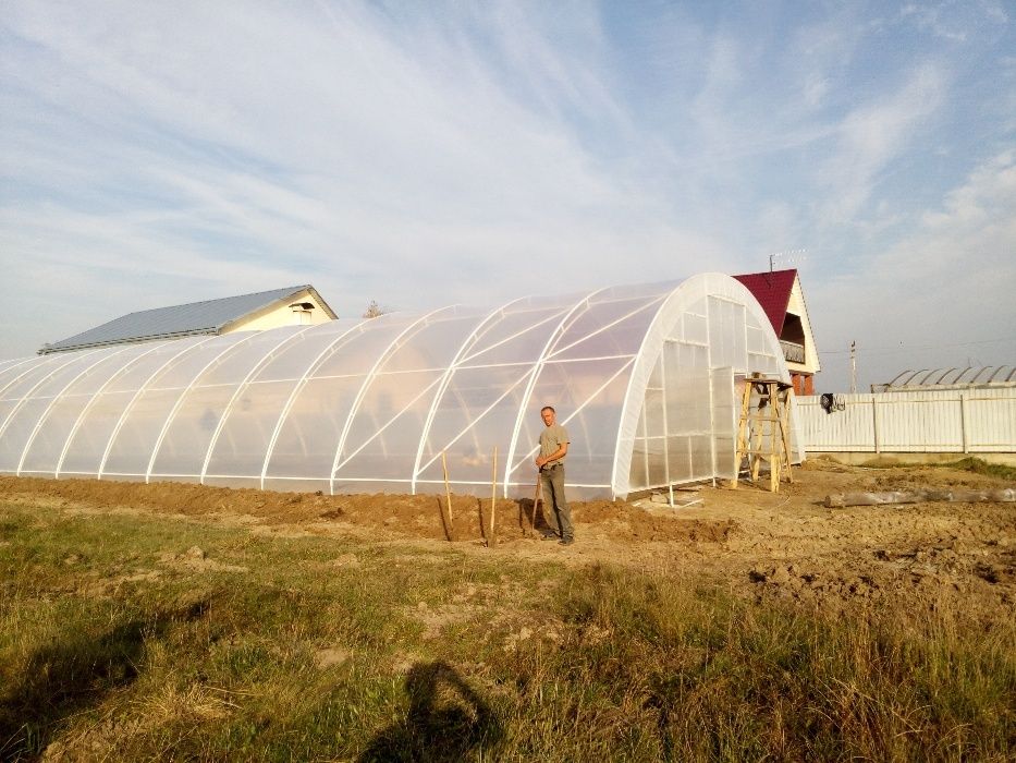 Теплиця для бізнесу "під ключ" 10*50 від виробника.