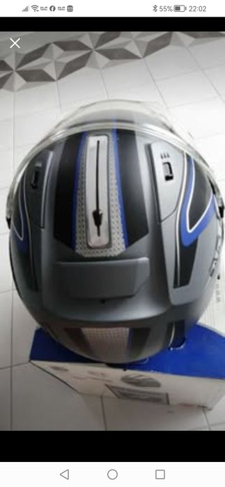 Capacete Shark cinzento
