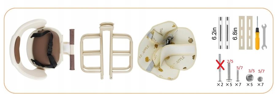 Fotelik Rowerowy Dziecięcy Ousexi Tylny 35X35Cm Regulowany Powystawowy