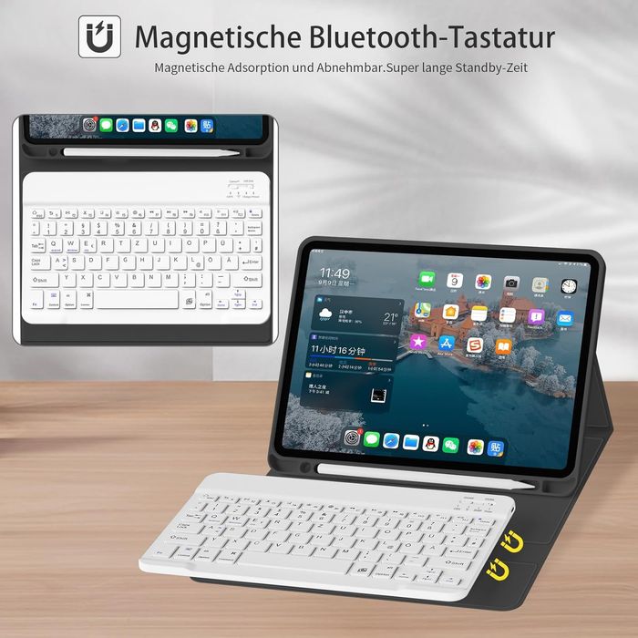 Zoyu Etui Z Klawiaturą Magnetyczną Do IdPada 11Pro Czarny