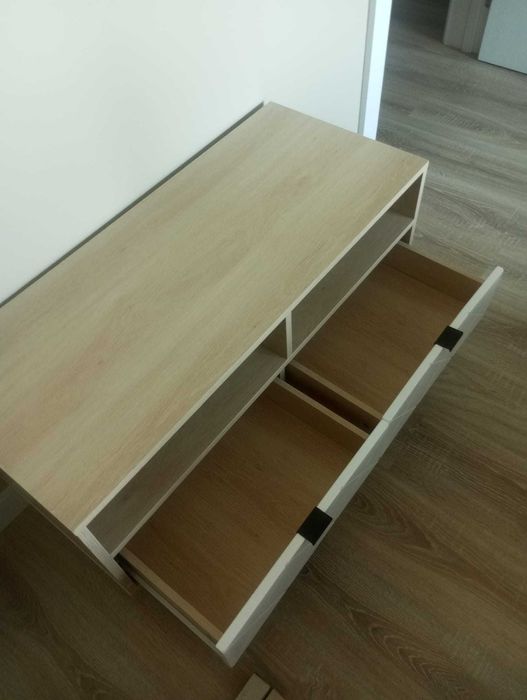 Conjunto de 2 aparadores carvalho e branco novos ou em separado