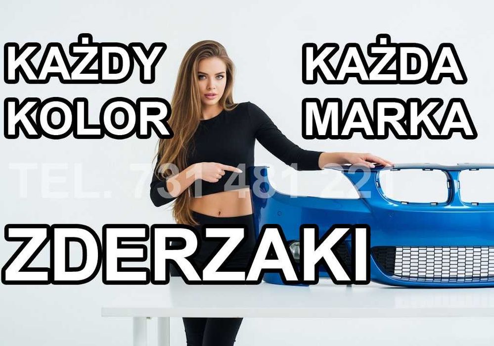 NOWY ZDERZAK przód - każdy KOLOR i każda MARKA - HURTOWE ceny -WYSYŁKA
