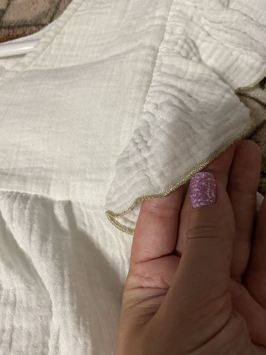 Жіноча біла сукня з мусліну плаття сарафан , для вагітної