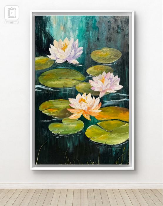 Картина Лотоси на воді Водяні лілії