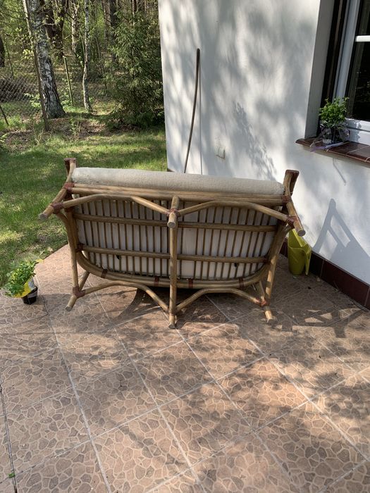 Sofa kanapa 2/3 osobowa drewniana ogrodowa nie z marketu