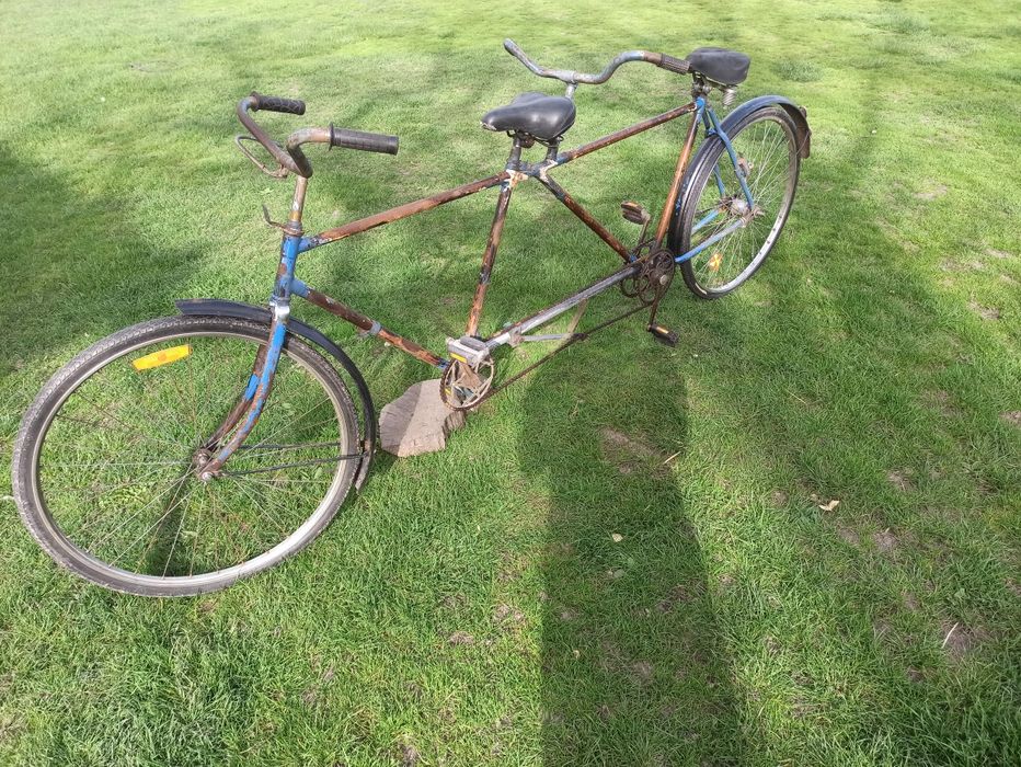 Rower tandem podwójny dwuosobowy koła 28 cali zabytek