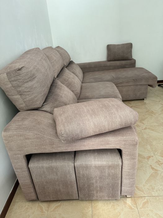 Sofa com Chaise Longe