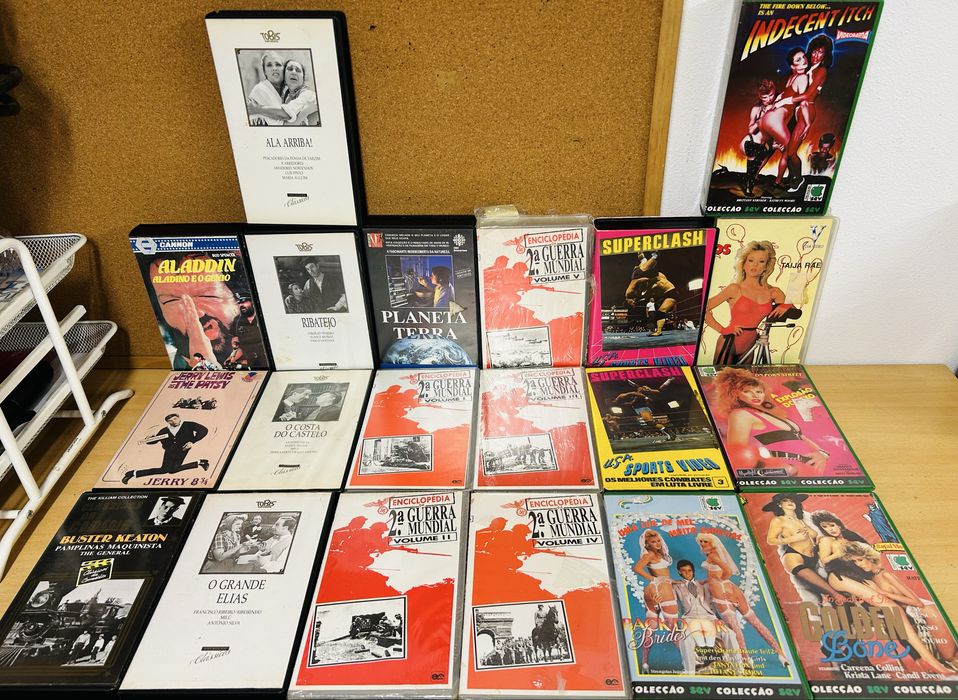 +40 títulos Filmes VHS: tudo por 25€