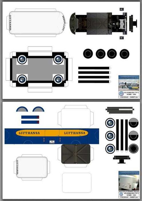 Колекція паперового моделювання VW T1