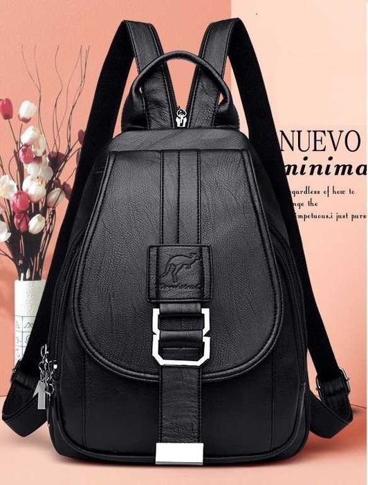 Женская кожаная стильная сумка женский рюкзак портфель ранец рюкзачок