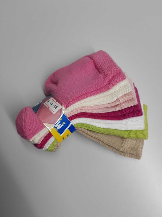 Lot de 14 pares de meias de bebé tamanho 14/18 (0-6 meses)