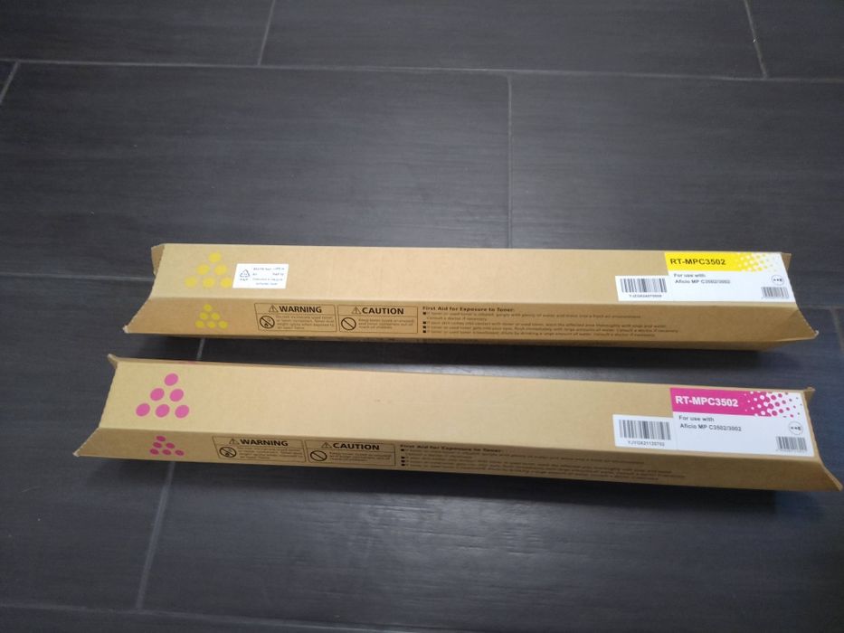 Toner żółty i różowy do RICOH Aficio MP C3502/3002
