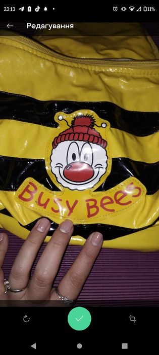 Дитячий рюкзак бджілка, з м'яких матеріалів
