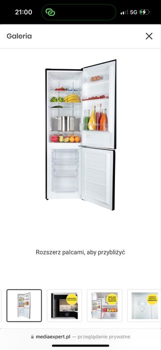 Lodówka MPM-254-FF-52 E No frost 180cm Czarna