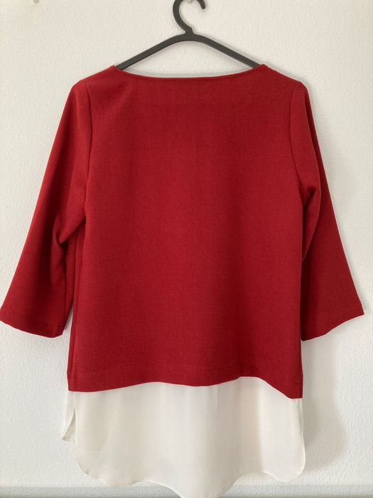 Blusa vermelha formal