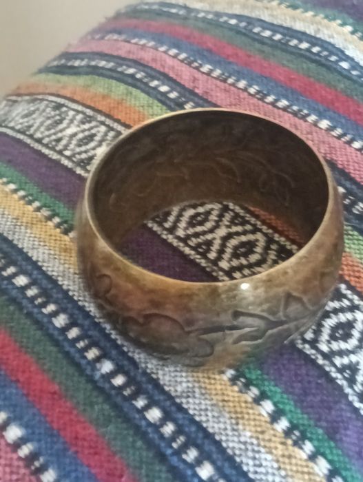 Pulseira/ bracelete vintage em latão