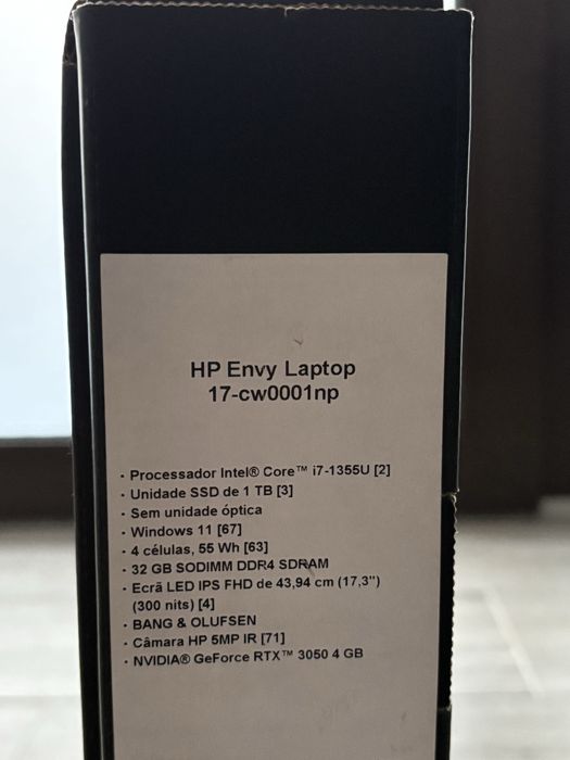 HP Envy Laptop 17 i7 32GB Ram 1TB