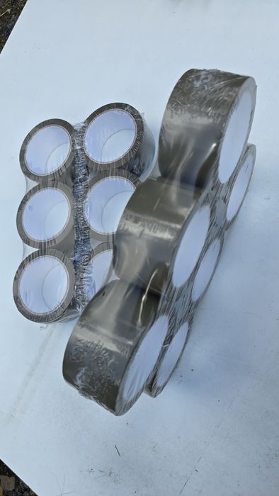 Taśma brąz 66m x 50mm 12szt.