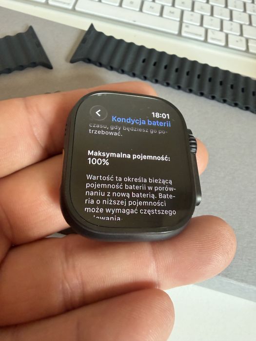 Bateria 100% Apple Watch Ultra 2 49mm Black Titanium Jak Nowy