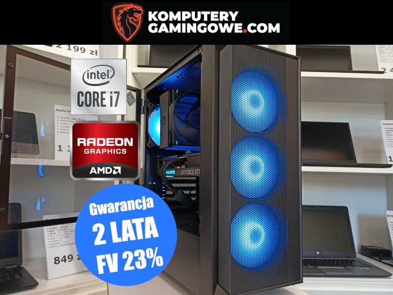 Nowy Komputer Gamingowy Intel i7-12GEN 64GB/2TB RTX 5070 12GB FV23
