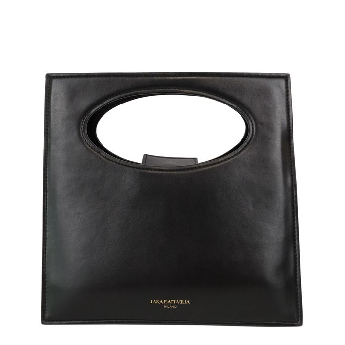 Sara Battaglia Damska Torba Tote Bag Czarna Torebka Średnia ACS4897