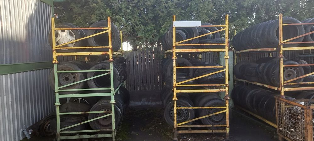 regal na opony koła solidny stojak stelarz 227 x 100 13szt