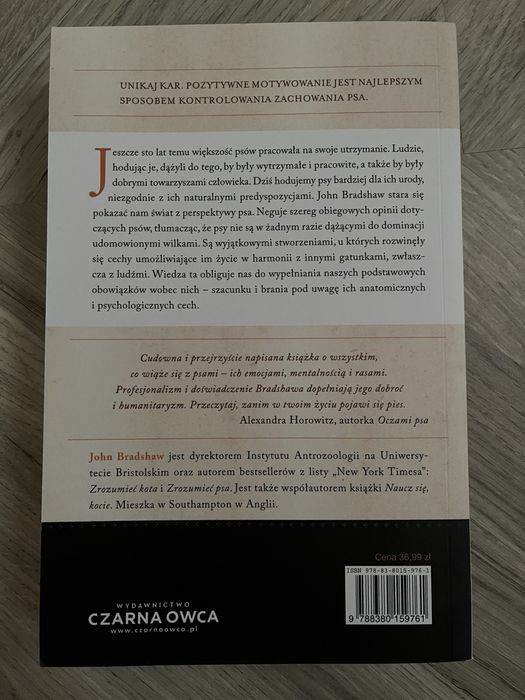 Sprzedam książkę: John Bradshaw Zrozumieć psa.