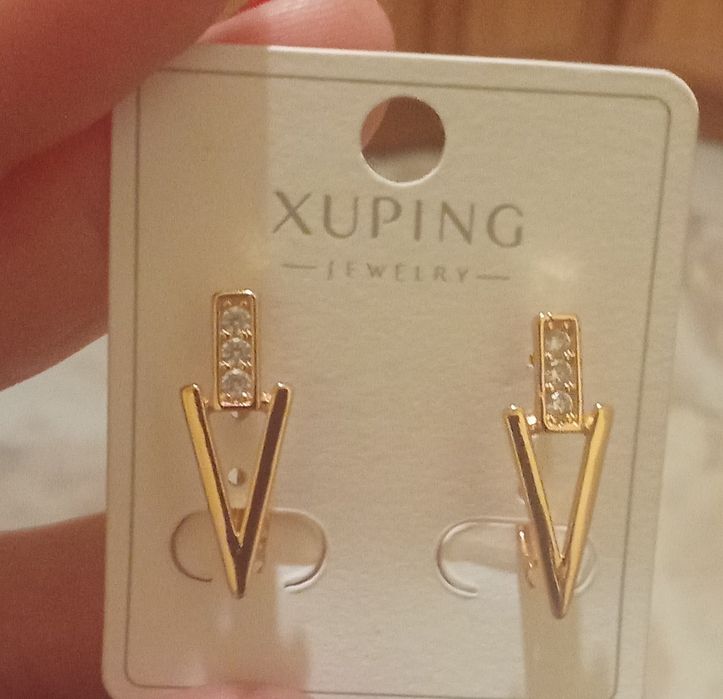 Сережки мед.золото