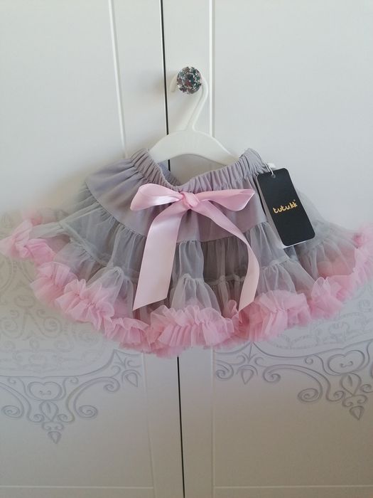 Spódniczka tutu tiulowa dla księżniczki 12-24m urodziny roczek