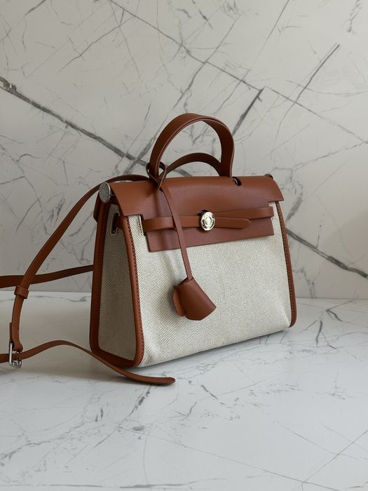 Сумка Hermes herbag 25 sm gold, Ермес коричнева, Эрмес Келли