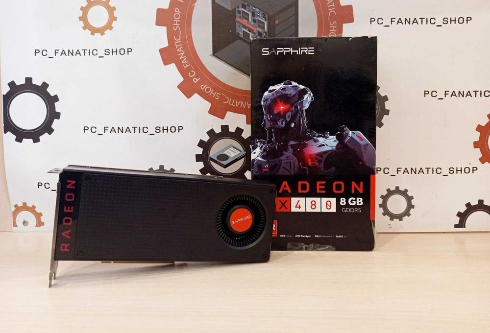 Відеокарта Sapphire Radeon RX 480 8G D5 (21260-00) Гарантія 1 місяць