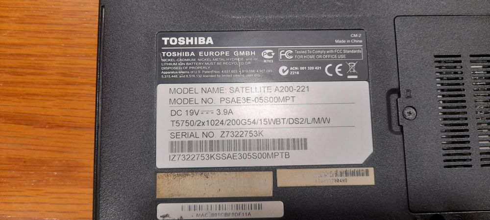 Toshiba para peças