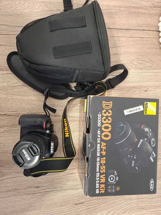 aparat nikon d3300 af-p 18-55 vr kit + akcesoria