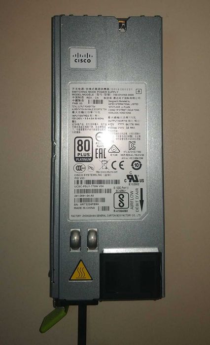 Блок живлення Cisco UCSC-PSU1-770W refurbished