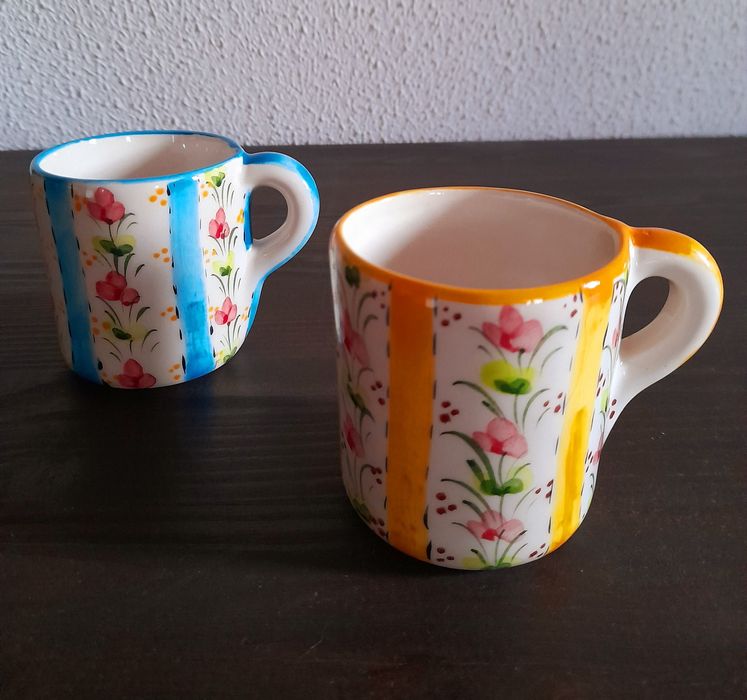 Canecas Cerâmica pintadas à mão (novas)
