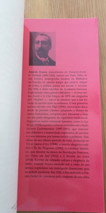 "A Revolta dos Anjos" de Anatole Francês LIVRO NOVO