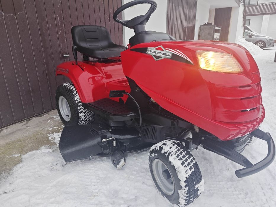 Jak NOWA Kosiarka traktorek zestaw  pług odśnieżarka BRIGGS&STRATTON