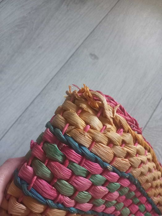Torebka pleciona plażowa na wakacje