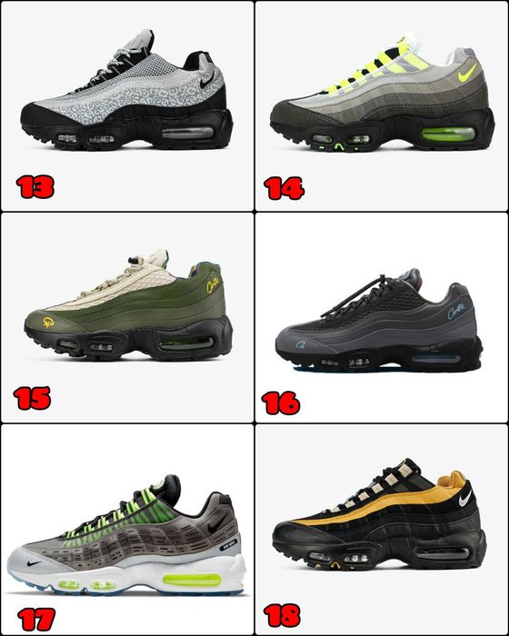 ВСІ КОЛЬОРИ‼️ Кросівки Nike Air Max 95 x Corteiz / 36-46, ПРЕМІУМ