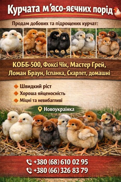 Курчата,суточні,добові,підрощі.