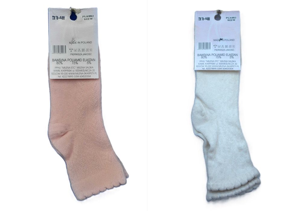 ZESTAW SKARPET Damskich Milena 37-41 Ażurowe