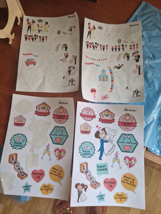 Stojak na księgę gości naklejki do księgi gośc ślubi