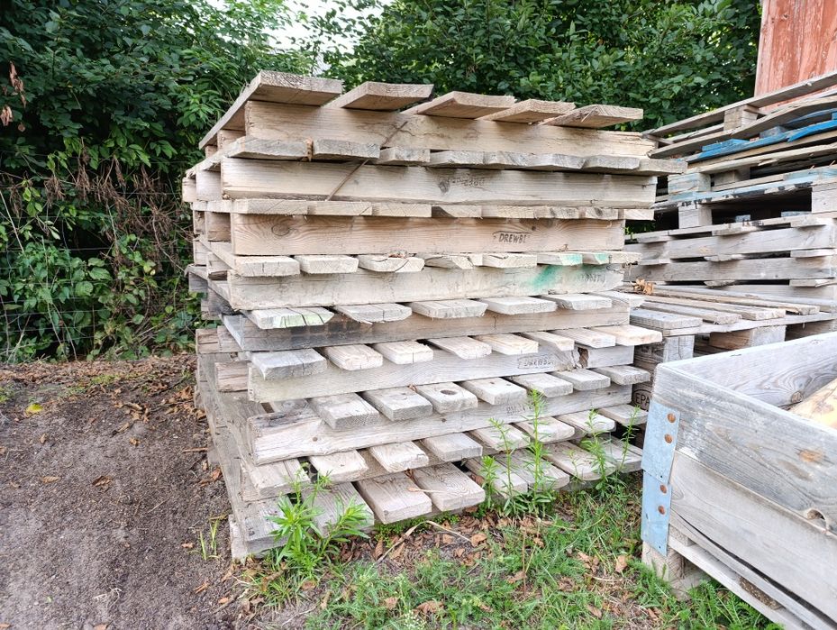 Palety po kostce, obrzeżach, Euro