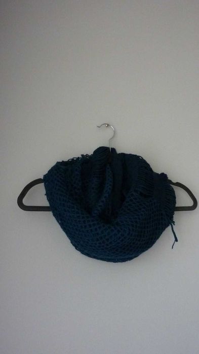 Szal, komin dwustronny z dzianimy