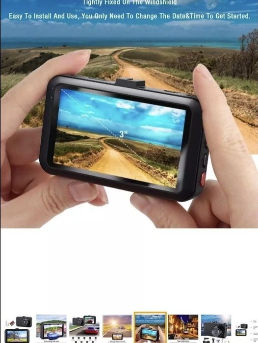 Видеорегистратор full hd с двумя камерами