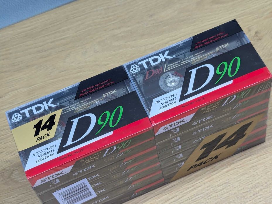Аудіо касети TDK D90  пак  14 штук аудиокасети