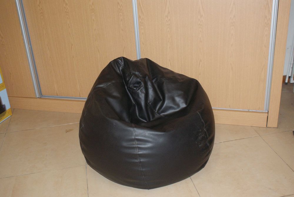 Pufs pele/sintetico como novos