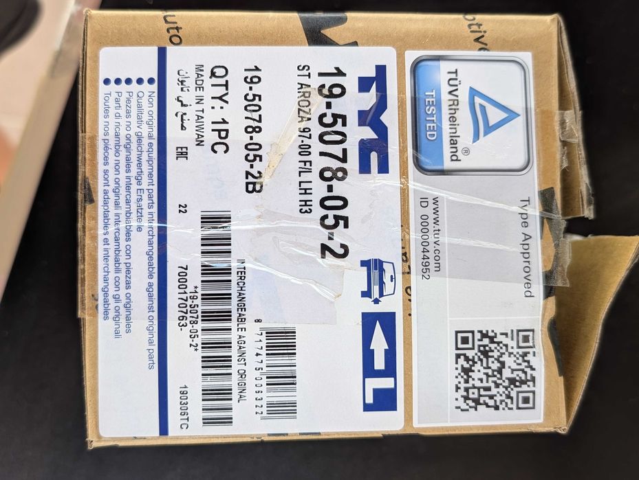Par Faróis de Nevoeiro TYC 19-5077B / 19-5078B (Novos)
