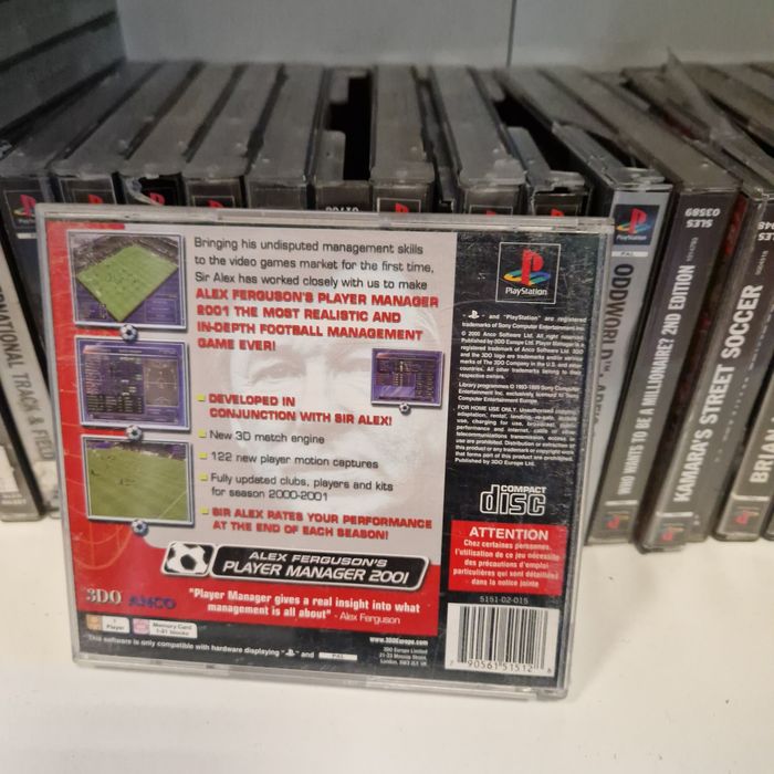 Alex Fergusons player manager 2001 psx ps one ps1 PlayStation